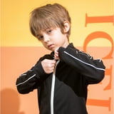 جاكيت ريفورلا للأطفال بسحاب وياقة واقفة،