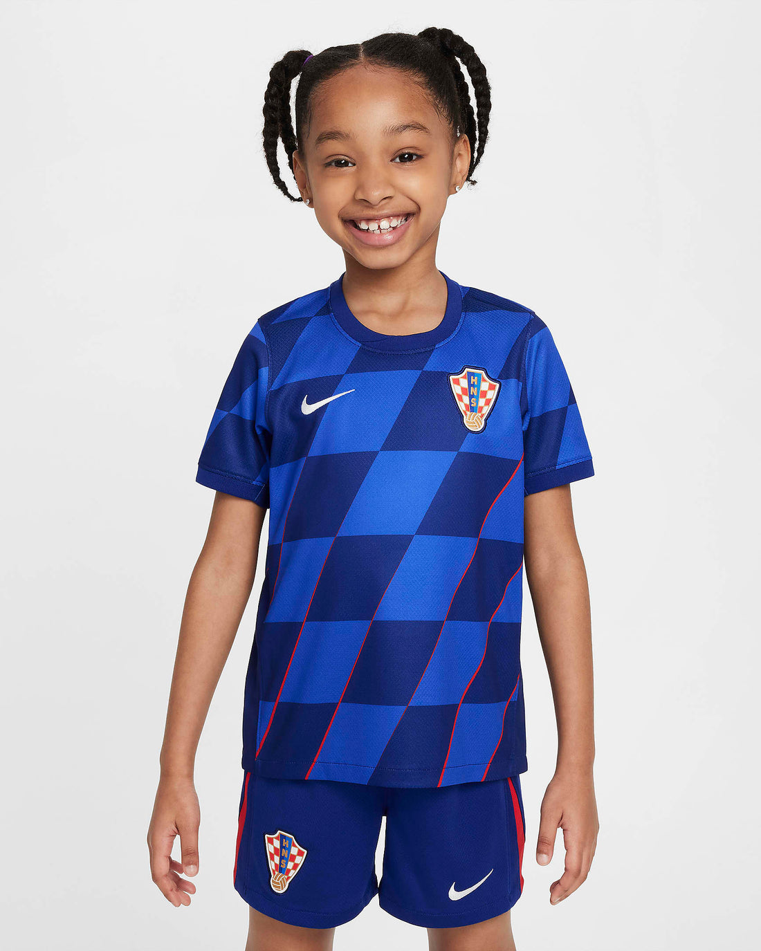 طقم المنتخب الكرواتي للأطفال 2024/25 الخارجي