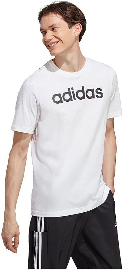 قميص رجالي من adidas Essentials Single Jersey Linear