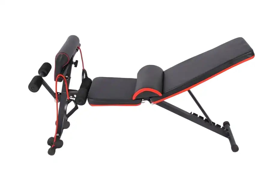 Iron exercise chair with resistance band