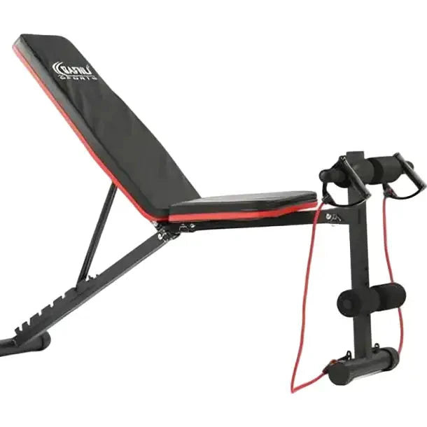 Iron exercise chair with resistance band