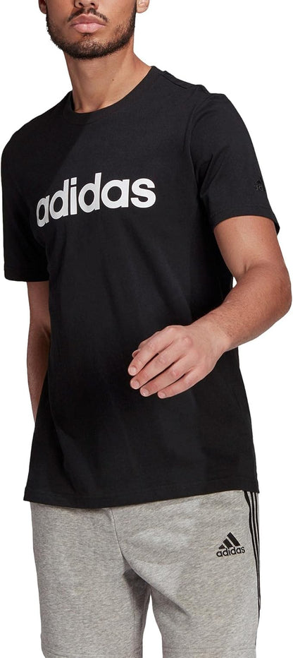 تي شيرت adidas Essentials للرجال بخطوط مطرزة