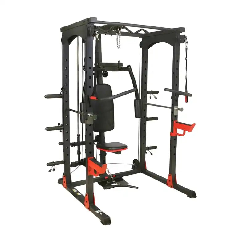 Multi-exercise squat rack